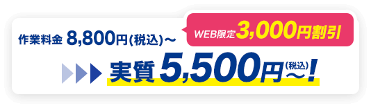 実質料金5,500円（税込）～