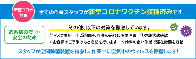 新型コロナウイルス感染症 強化対策実施中！