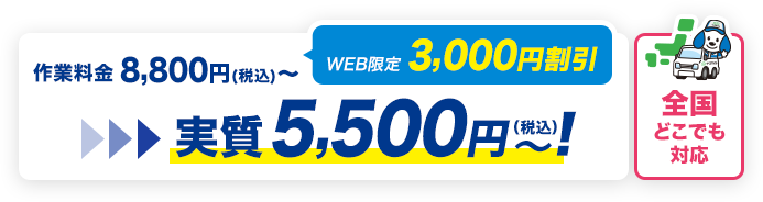 実質料金5,500円（税込）～