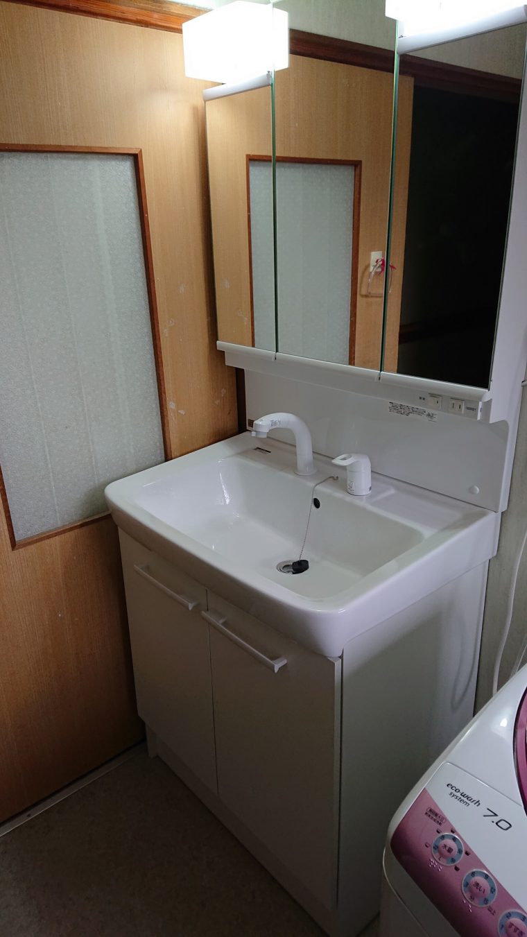20190324_009 洗面台交換 茨城県つくば市:施工実績