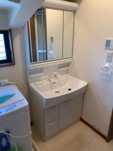 20190527_009 洗面化粧台交換 茨城県坂東市:施工実績