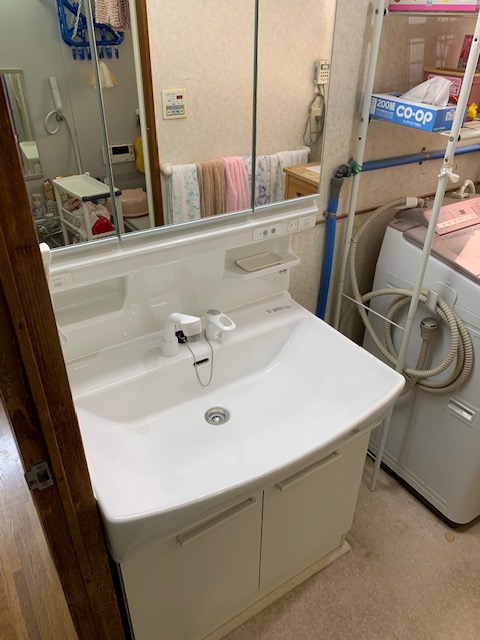 20190520_056 洗面台交換 埼玉県南埼玉郡宮代町:施工実績
