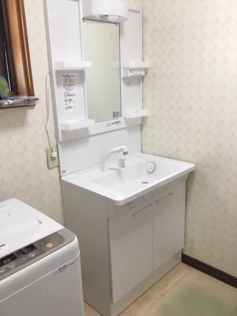 20190527_062 洗面台交換 奈良県磯城郡川西町:施工実績