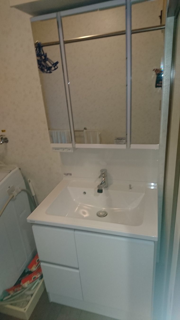 20190610_014 洗面台交換 埼玉県日高市:施工実績