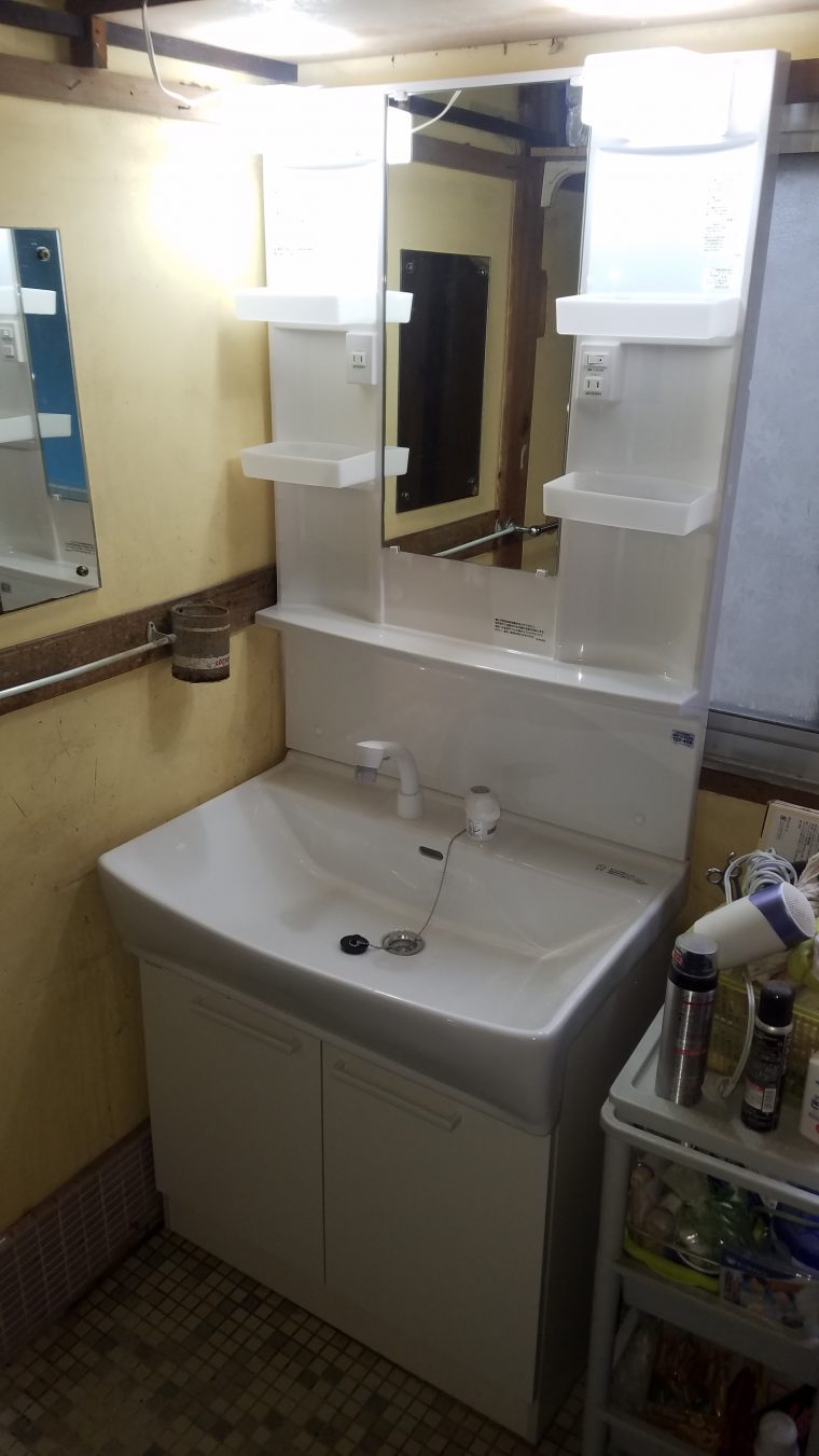 20190701_019 洗面台交換 栃木県佐野市:施工実績