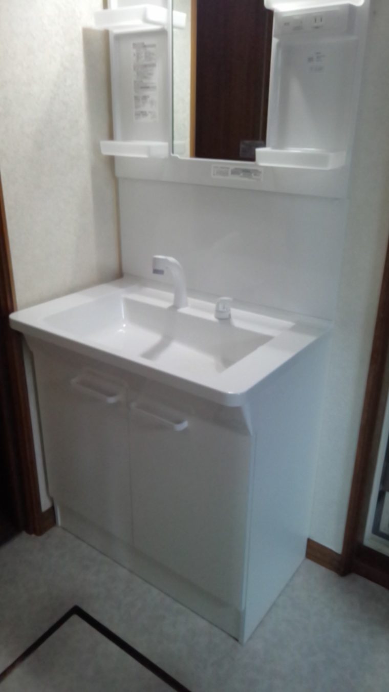 20190701_079 洗面台交換 北海道旭川市:施工実績