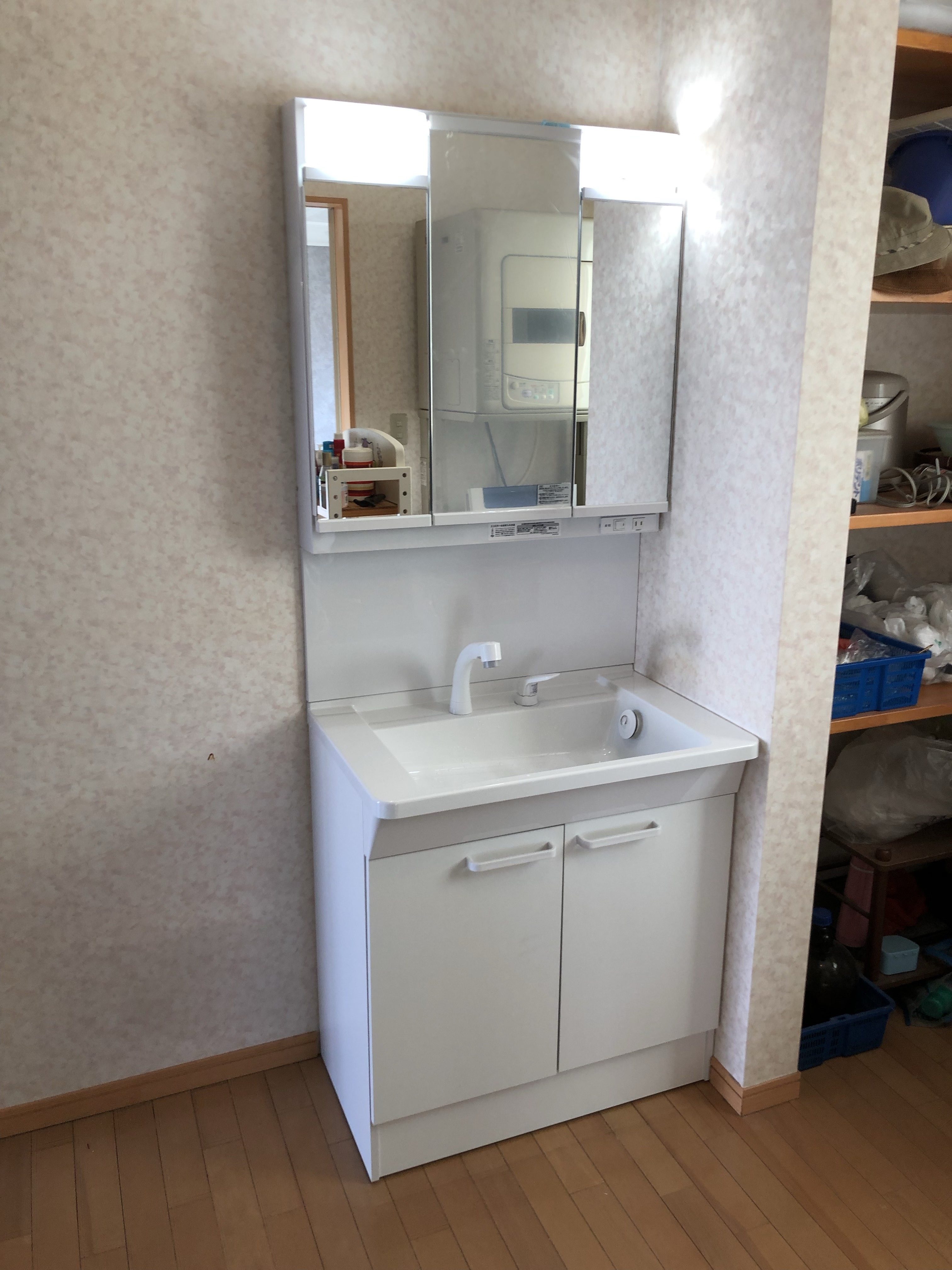 20190429_049 洗面化粧台交換 群馬県高崎市:施工実績
