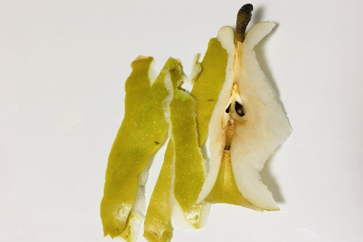 なしの食べかすの写真
