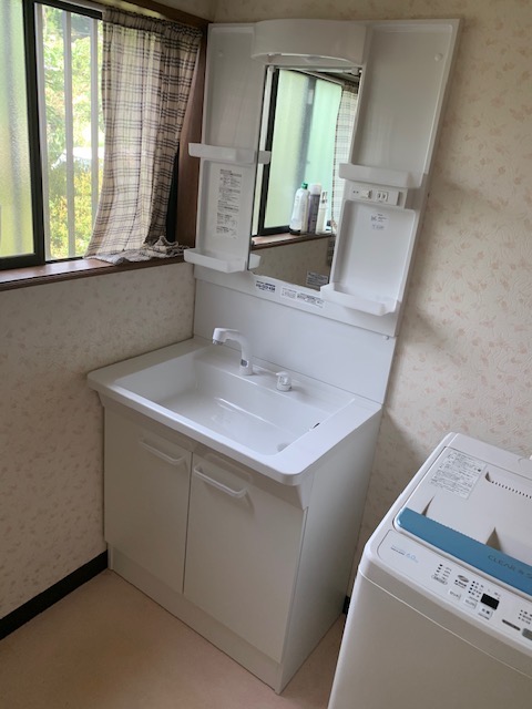 20190812_004 洗面化粧台交換 栃木県足利市:施工実績