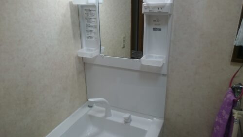 20190916_043 洗面化粧台交換 東京都江戸川区:施工事例