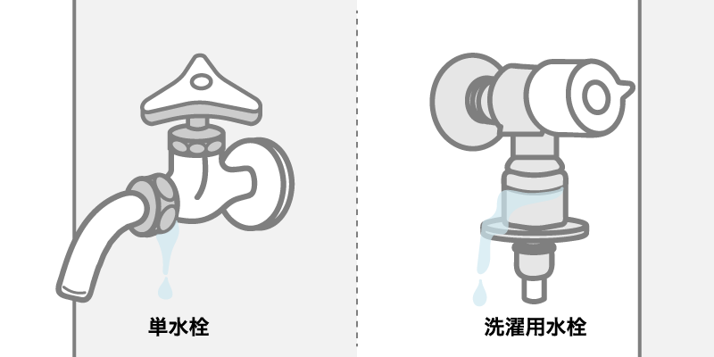 吐水口の接続部分からの水漏れ