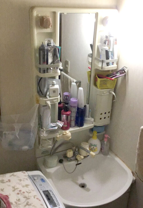洗面台交換作業:施工事例before写真