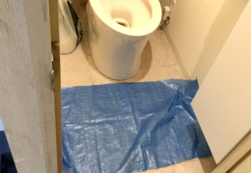 トイレつまり除去作業:施工事例before写真
