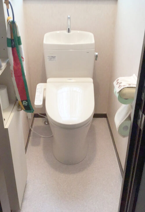 トイレ交換とクッションフロア張り替え作業:施工事例after写真