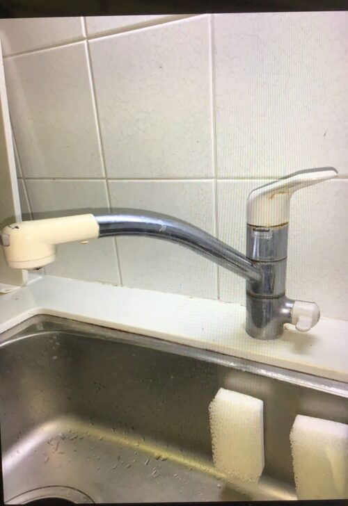 蛇口交換、浄水器撤去+補修作業:施工事例before写真