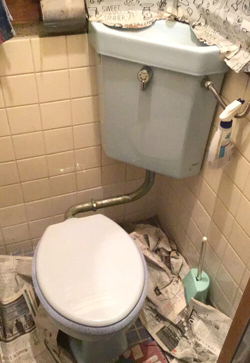 トイレ交換作業:施工事例before写真