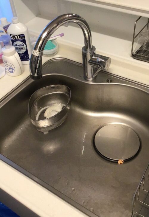 台所蛇口交換:施工事例before写真